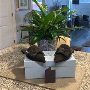 Prada Calzature Donna slip on mule with bow 7.5